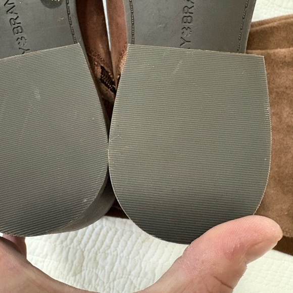 Lucky Brand Kailan Two-Tone Brown Heeled Boots - Picture 9 of 10